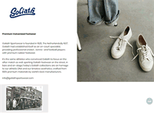Tablet Screenshot of goliathsportswear.com